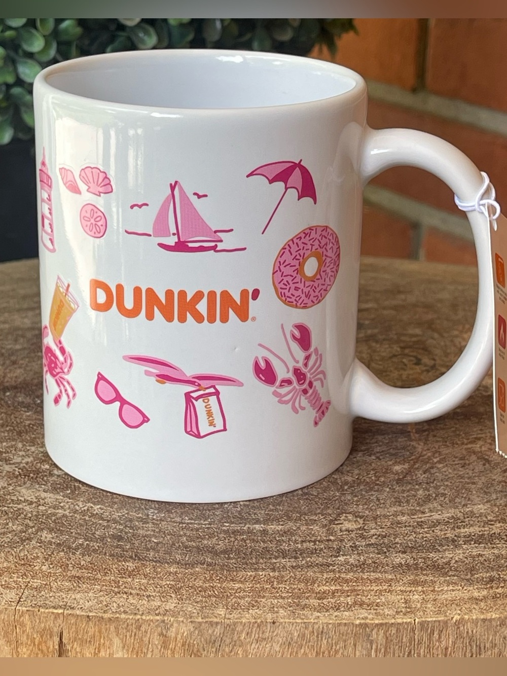 New DUNKIN Summer Ceramic Mug (11 oz.) 2026 Release Cup - Beach Ocean Theme